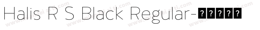 Halis R S Black Regular字体转换